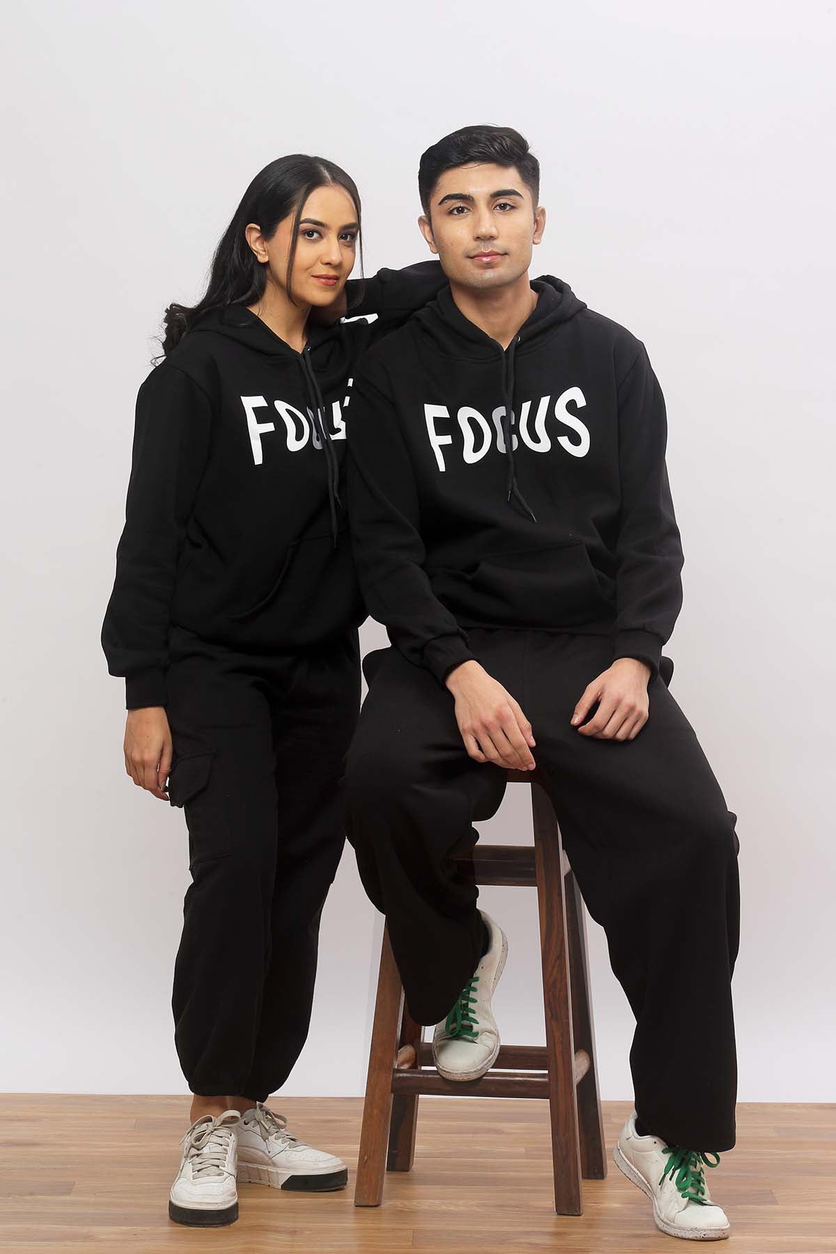 Focus Black Hoodie