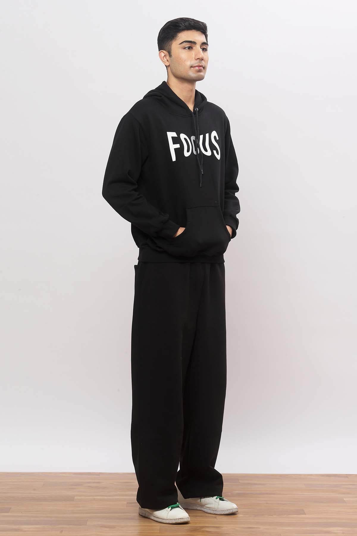 Focus Black Hoodie