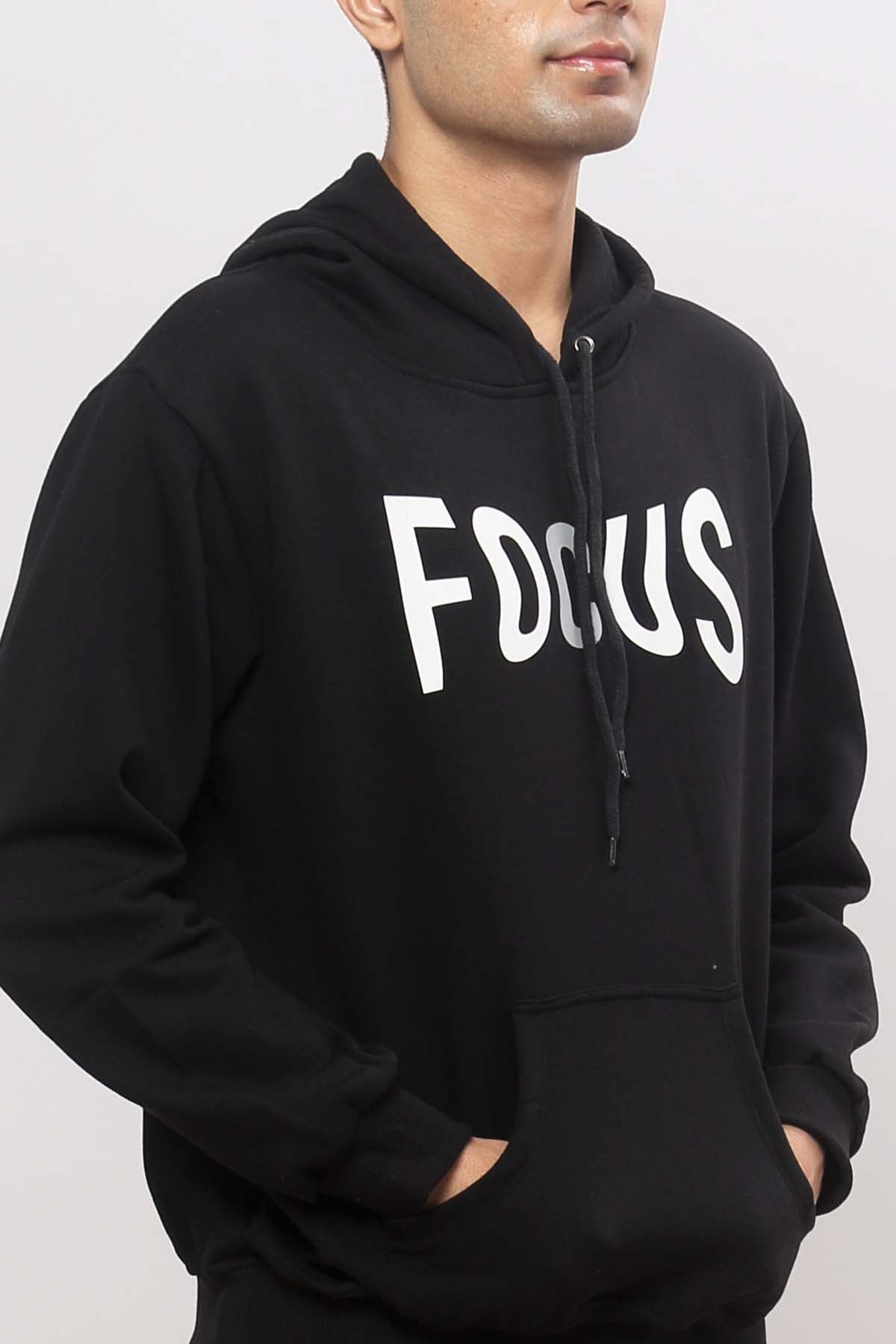 Focus Black Hoodie