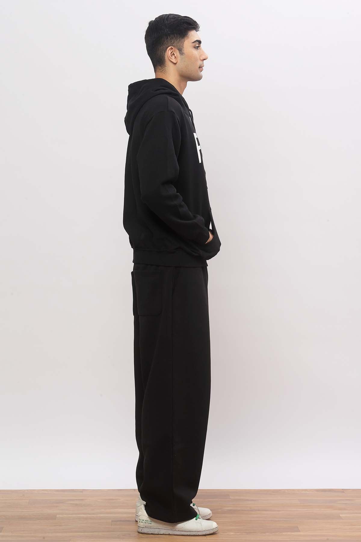 Focus Black Hoodie + Cargo Joggers Co-ord Set