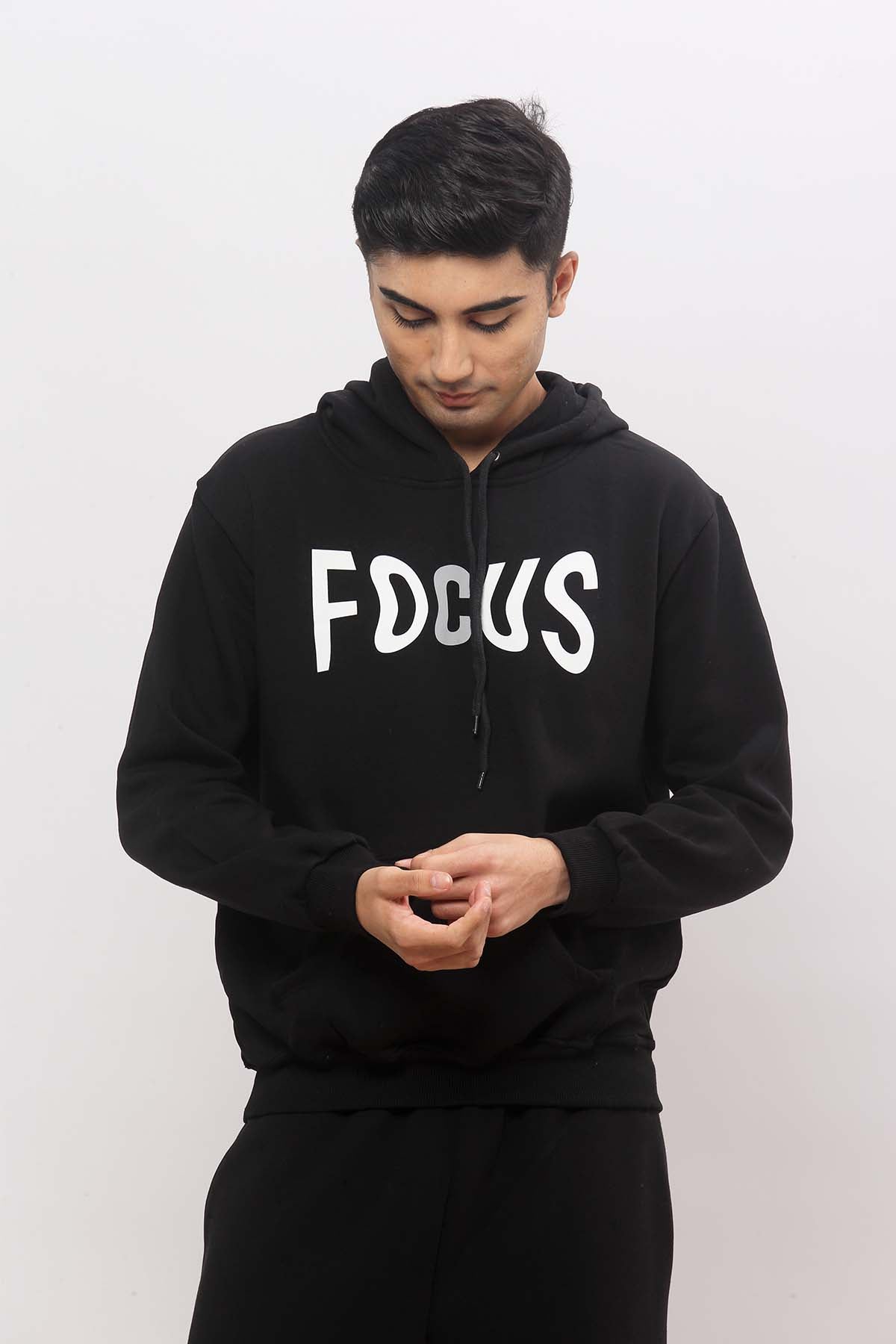 Focus Black Hoodie