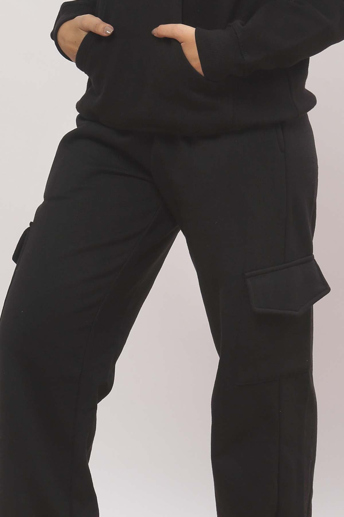 Black Cargo Jogger