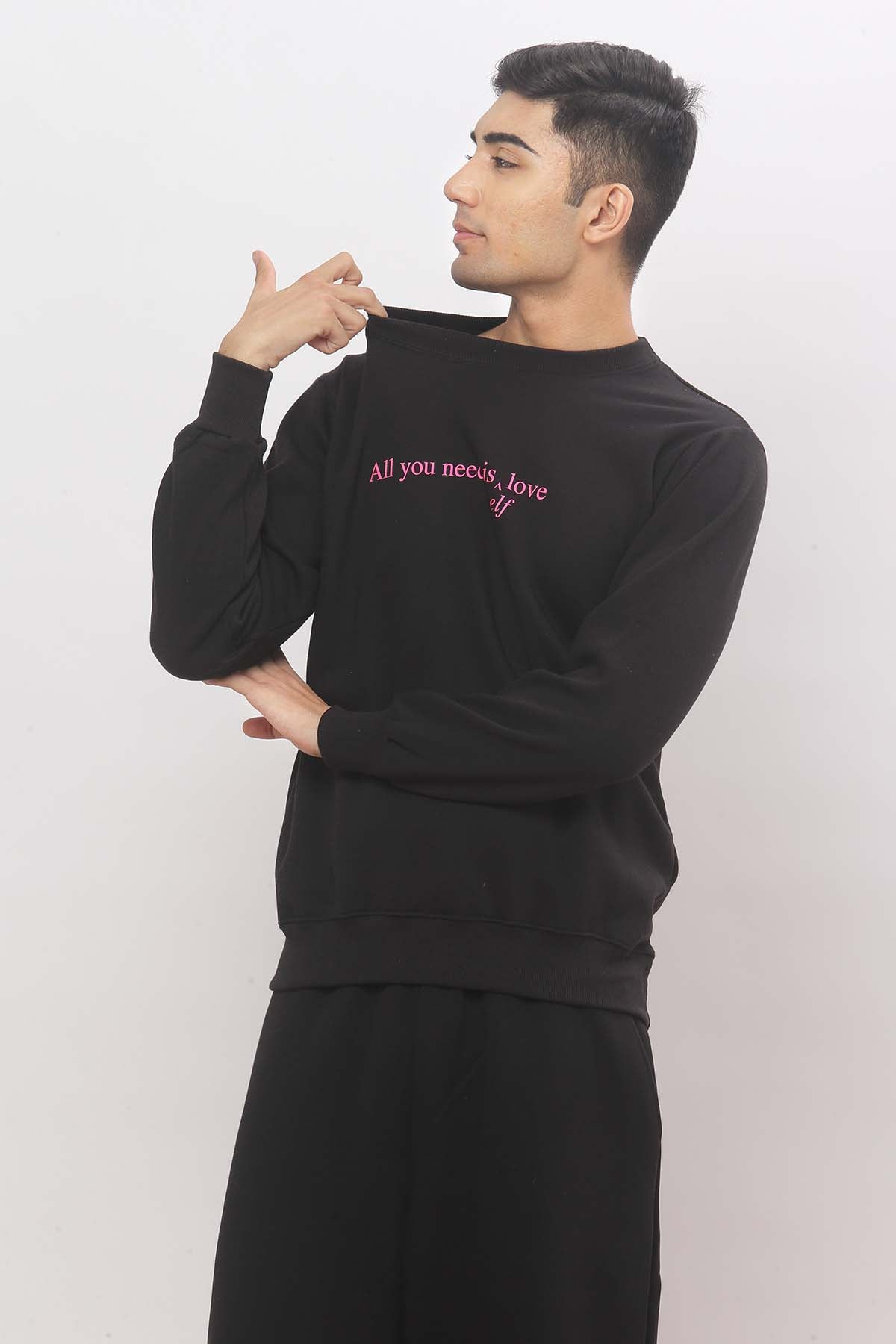 All you need Black Sweatshirt