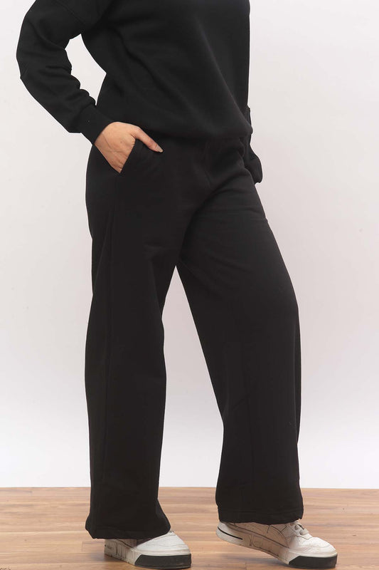 Black Wide Leg Jogger