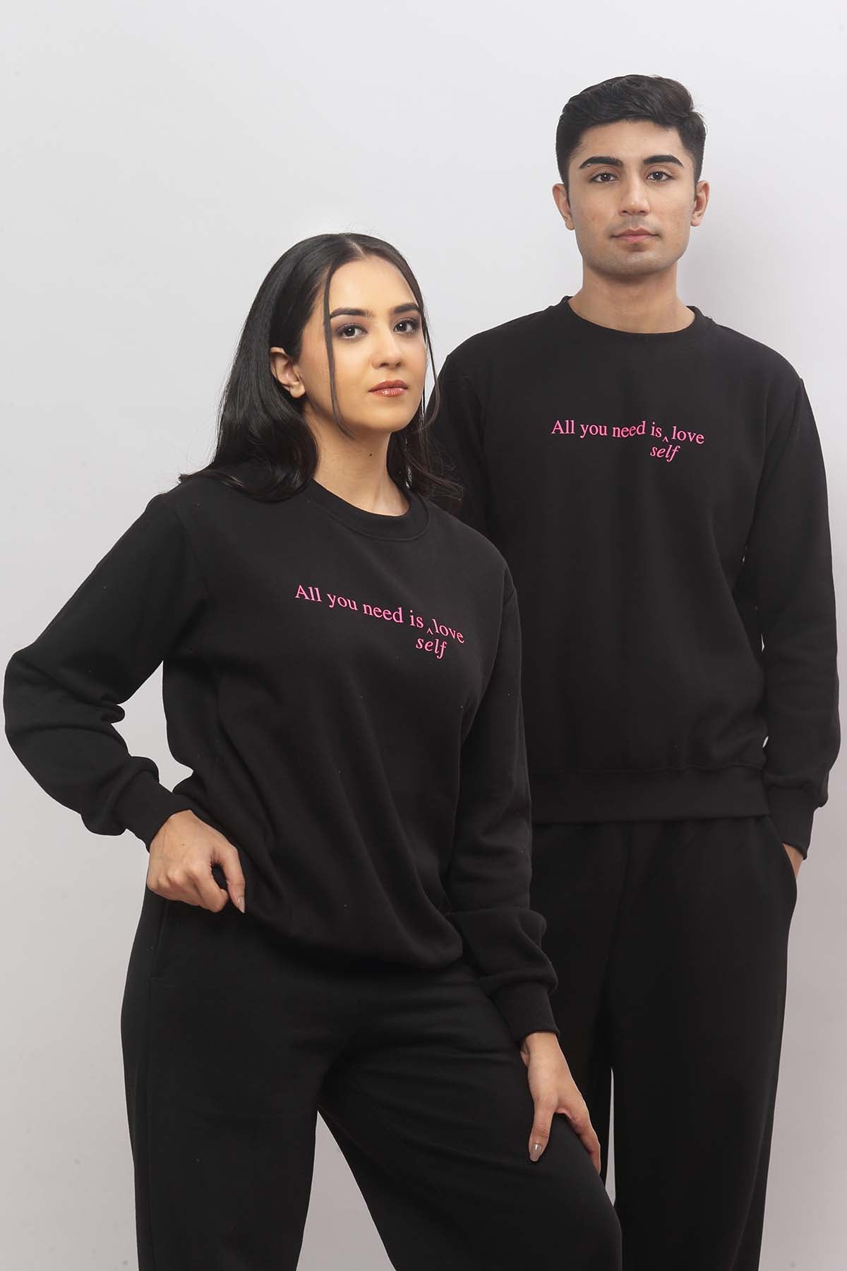 All you need Black Sweatshirt