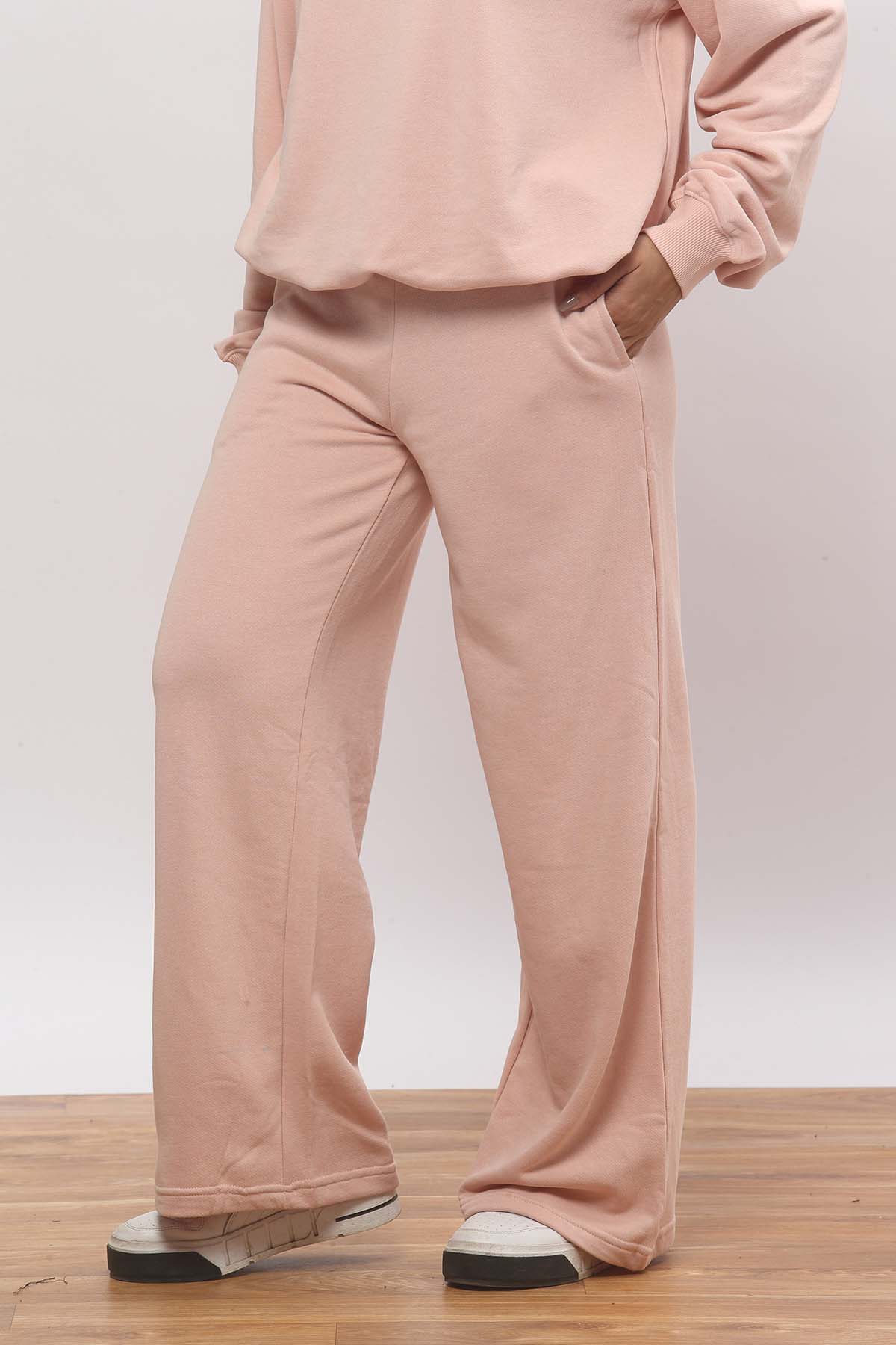 Baby Pink Wide Leg Jogger