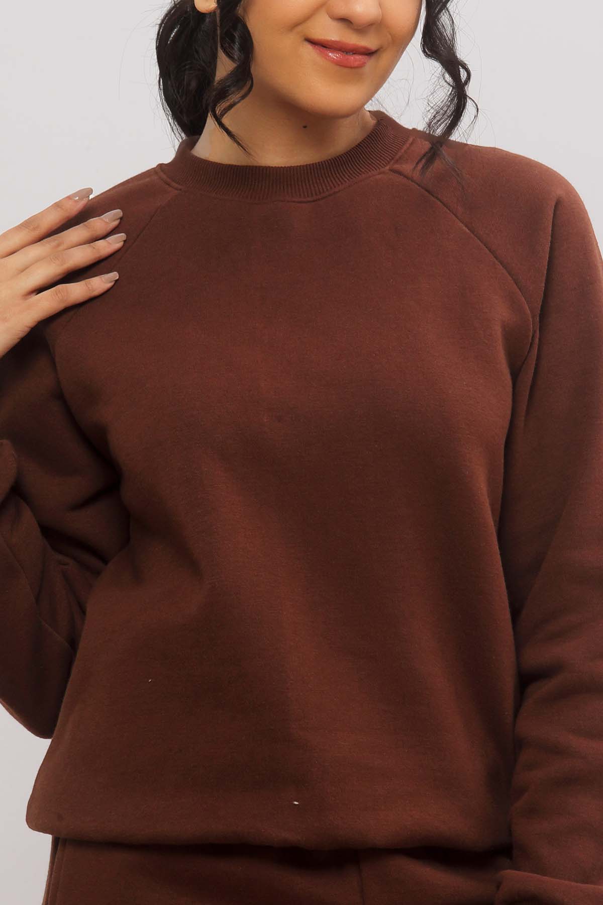 Brown Oversized Sweatshirt