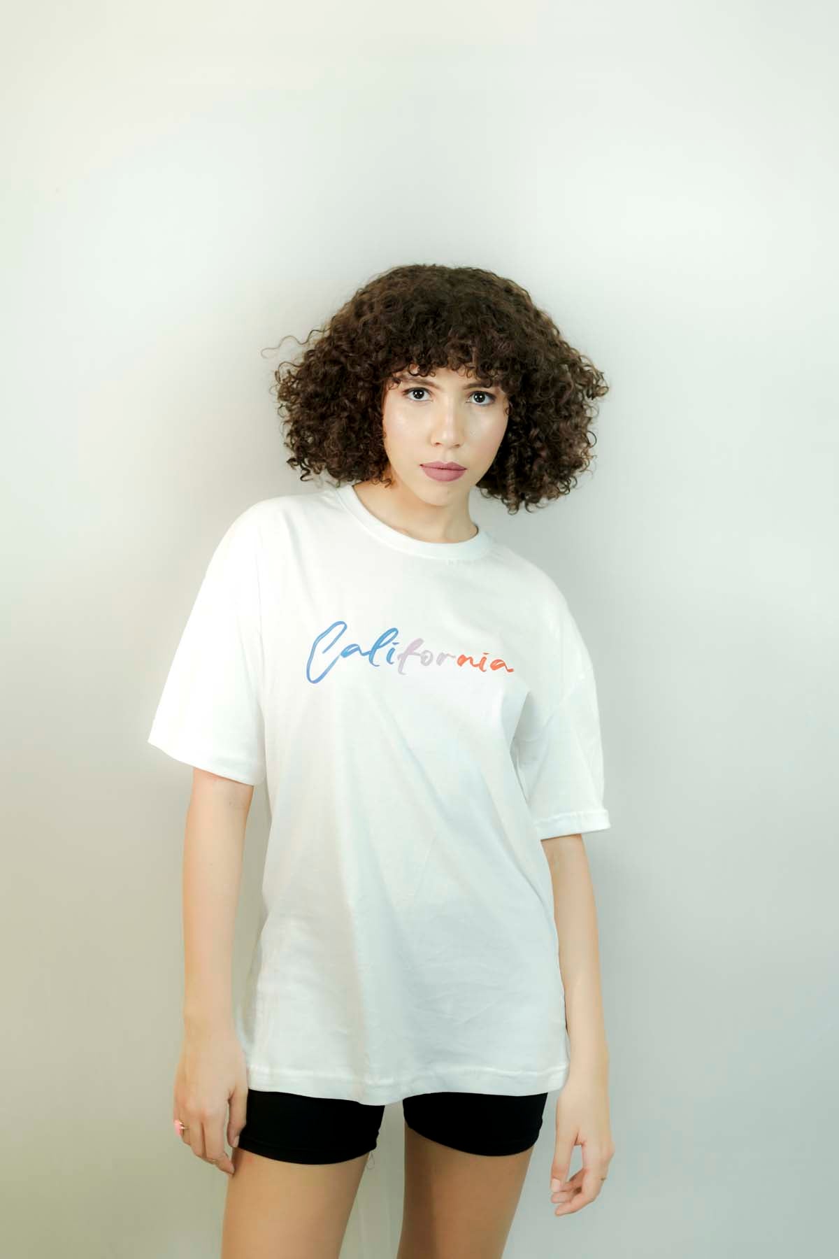 California Oversized T-shirt-white