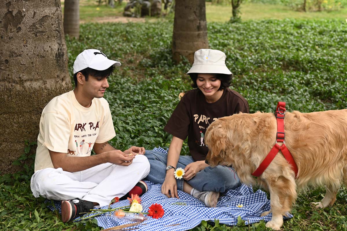 Park Play Oversized T-Shirt- Beige