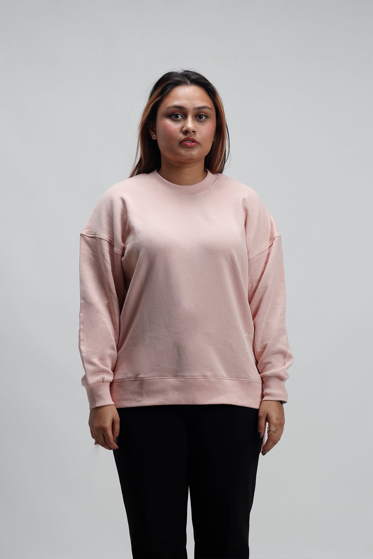 Do what you love Baby Pink Oversized Sweatshirt