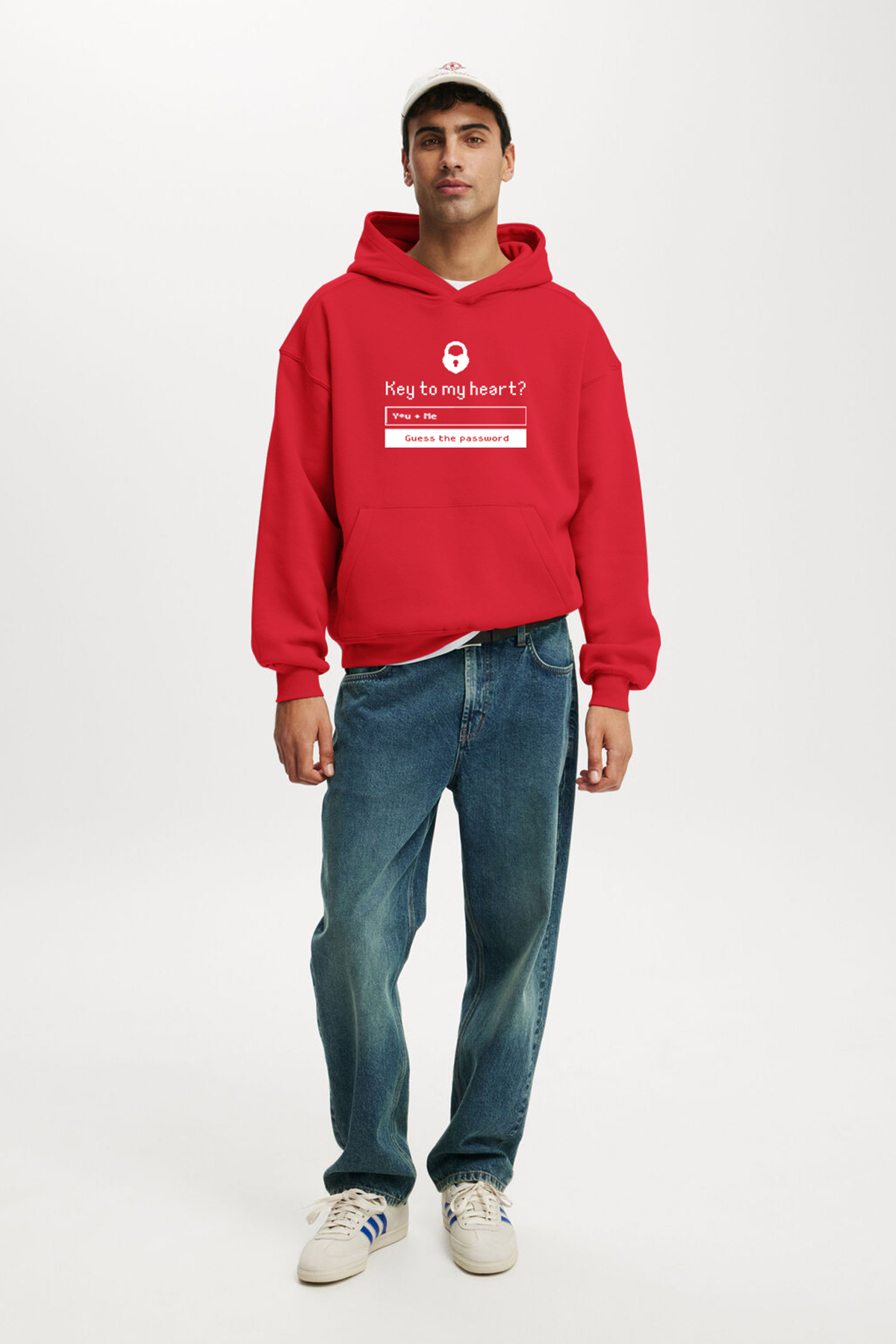 Key To My Heart Red Hoodie