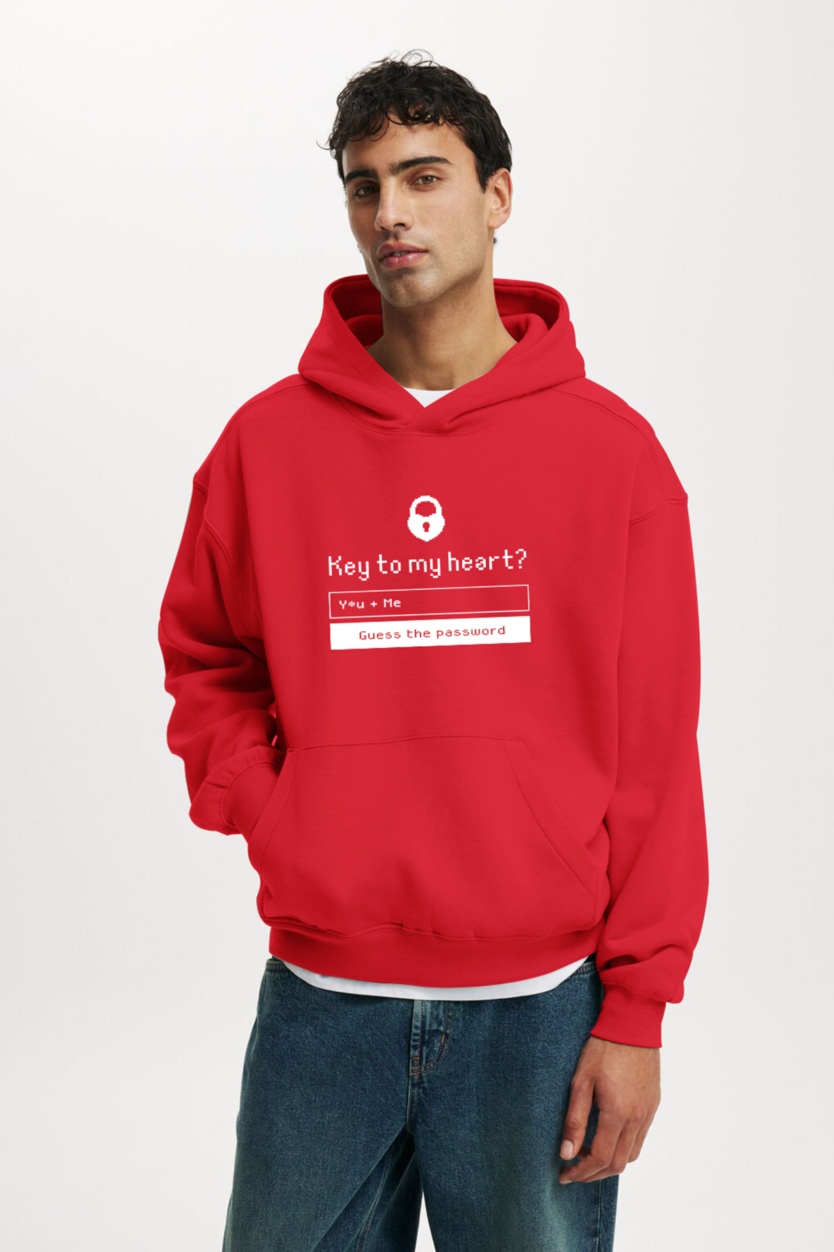 Key To My Heart Red Hoodie