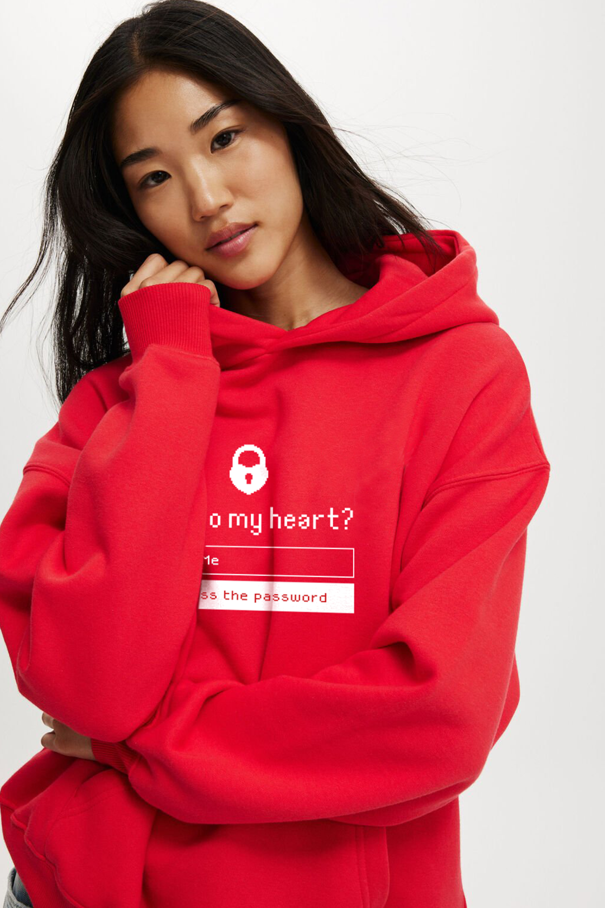 Key To My Heart Red Hoodie